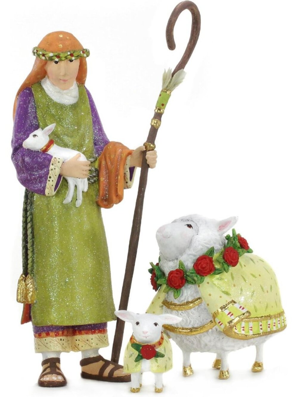 Shepherd and Sheep Nativity Figurine | Charming Holiday Decor for Home